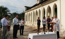 Làm phép đất và khởi công xây dựng nhà nghỉ dưỡng Linh Mục miền Ninh Thuận, Giáo phận Nha Trang.