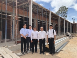 Đức Cha Giuse Võ Đức Minh, Giám mục Giáo phận Nha Trang, thăm mục vụ quý Cha và Nhà Nghỉ dưỡng Linh mục Miền Ninh Thuận.