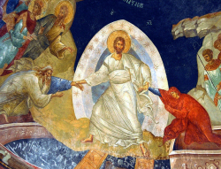Anastasis icon at Chora detail