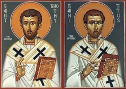 26/01 – Thứ Năm. Thánh Timôthêô và thánh Titô, Giám mục.