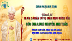 Thánh lễ tạ ơn và nhận sứ vụ GM Chính tòa của Đức Cha Louis Tuấn