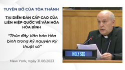 Tuyên bố của Tòa thánh tại Diễn đàn Liên Hiệp Quốc về Văn hóa ...
