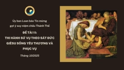 Uỷ ban Loan báo Tin Mừng gợi ý suy niệm chầu Thánh Thể tháng 10/2025 - Thi hành sứ vụ theo sát Đức Giêsu sống yêu thương và phục vụ