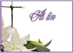 Ai tín: Bà cố Maria HOÀNG THỊ HỒNG LOAN  thân mẫu linh mục G.B Nguyễn Kim Đệ vừa tạ thế