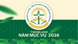 Logo Năm Mục vụ 2026: Mỗi Kitô hữu là Một Môn đệ Thừa sai: “Anh em là ánh sáng thế gian" (Mt 5,14)