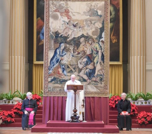 Đức Thánh cha tiếp Hồng y đoàn và Giáo triều Roma