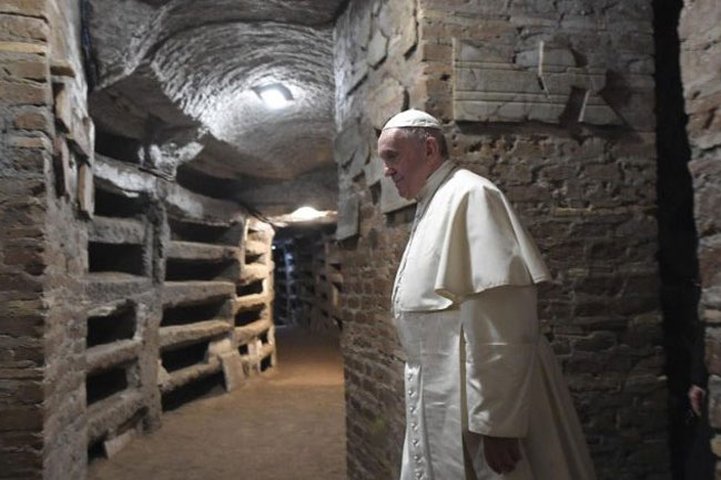 ĐTC Phanxicô: Hang Toại đạo là dấu chỉ niềm hy vọng phục sinh