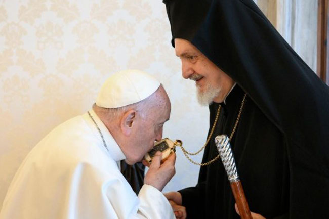 ĐTC Phanxicô tiếp phái đoàn Toà Thượng Phụ Chính thống Constantinople