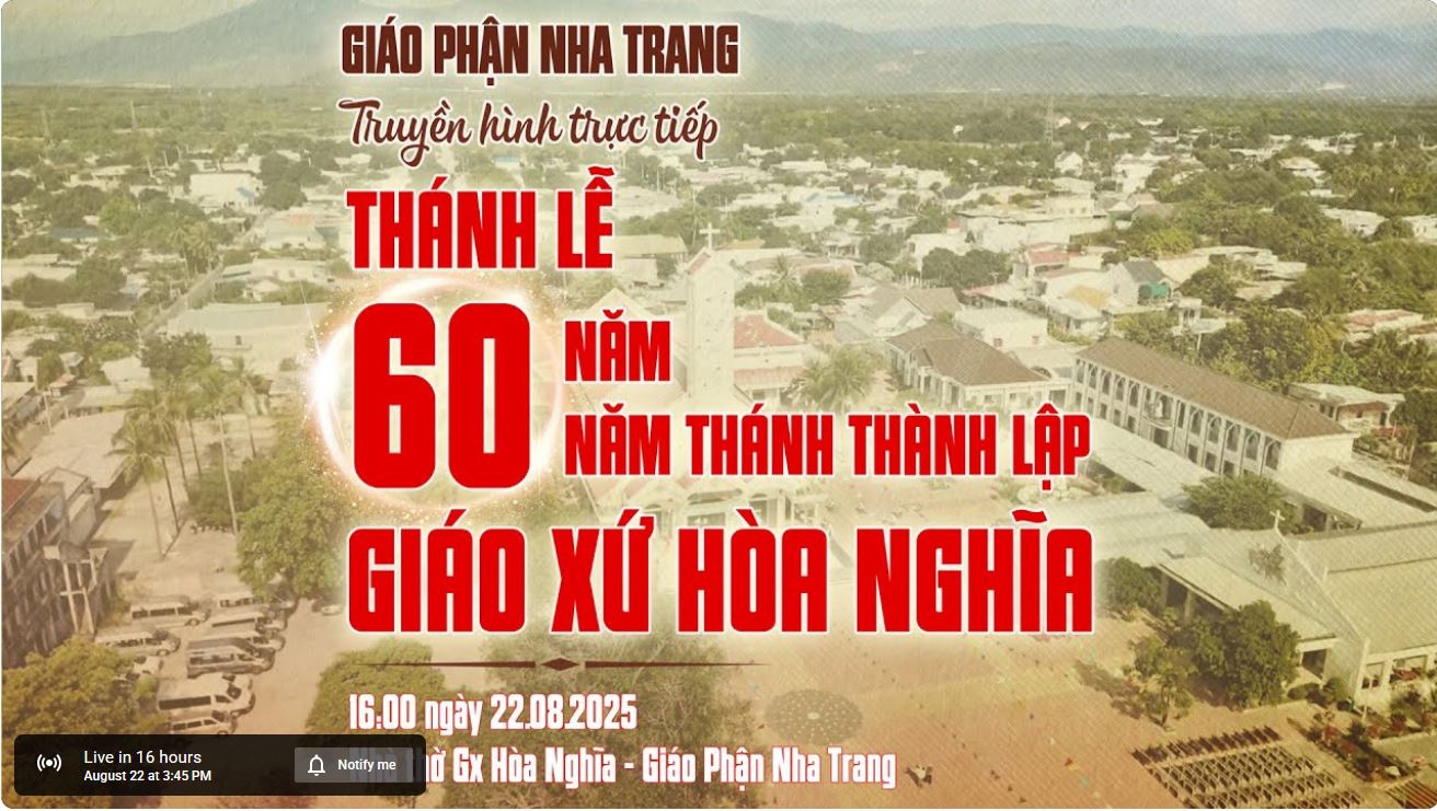 TRỰC TIẾP: Thánh Lễ 60 Năm - Năm Thánh Thành Lập Gx Hòa Nghĩa - Giáo Phận Nha Trang Giáo Phận Nha Trang