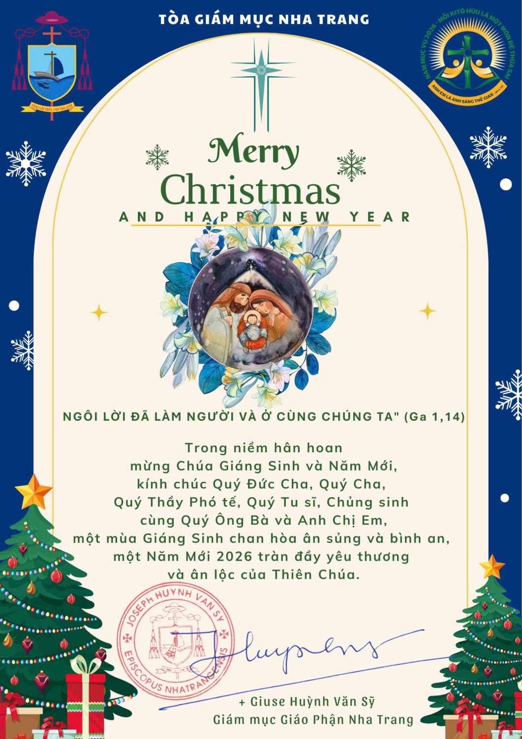 Thư mừng GS của ĐC GP